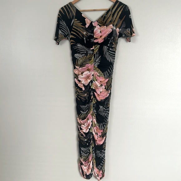 Favorite Daughter The Bad Decisions V-Neck Body-Con Hawaiian Dress Size XS - Picture 9 of 16